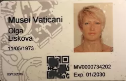 Лицензия гида Регион Лацио и аккредитация Musei Vaticani, Ольга Лискова